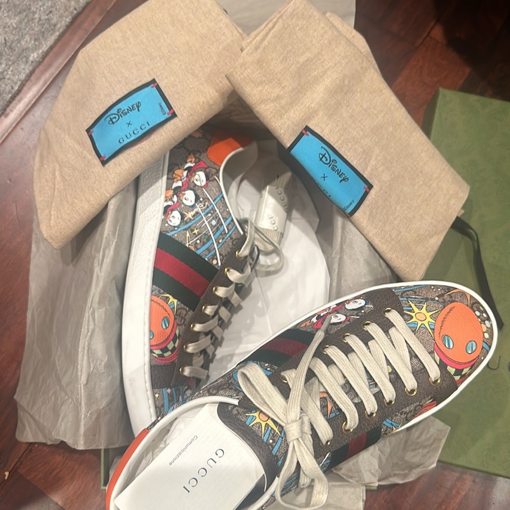 New Gucci Disney X Gucci Ace 'Huey, Dewey and Louie 'Limited Addition.
